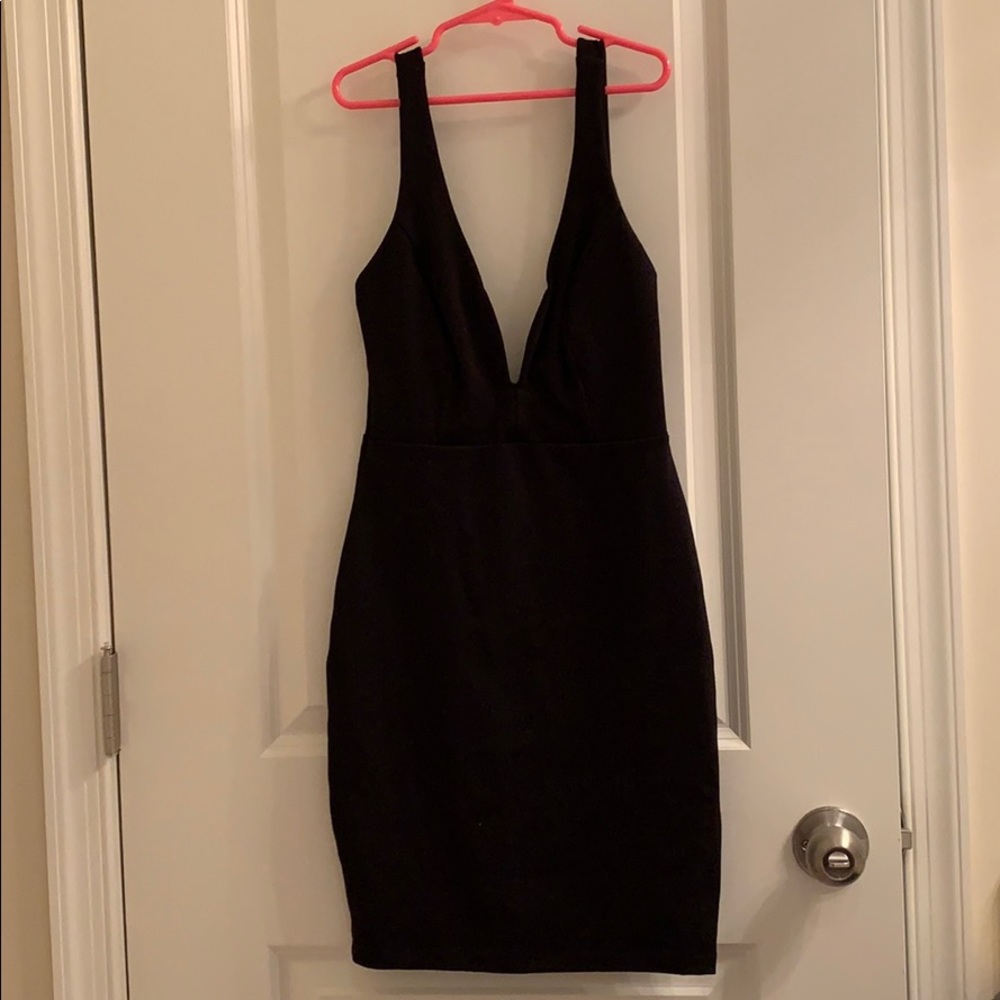 Black mini dress